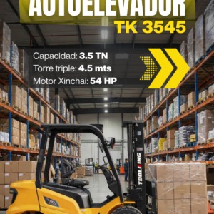 Autoelevador Toolking TK 3545 nuevo 3.5 TN torre triple 4.5m motor Xinchai en venta