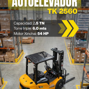 Autoelevador Toolking TK 2560 nuevo 2.5 TN torre triple 6.0m motor Xinchai en venta