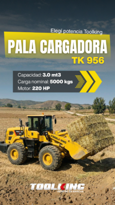 Pala Cargadora Toolking TK 956 nueva capacidad 3.0 mt3 carga 5000 kgs motor 220 HP en Córdoba y Santa Fe