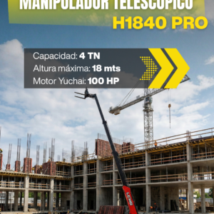 Manipulador Telescópico Toolking H1840 PRO nuevo capacidad 4 TN altura 18m motor Yuchai 100 HP en Córdoba y Santa Fe